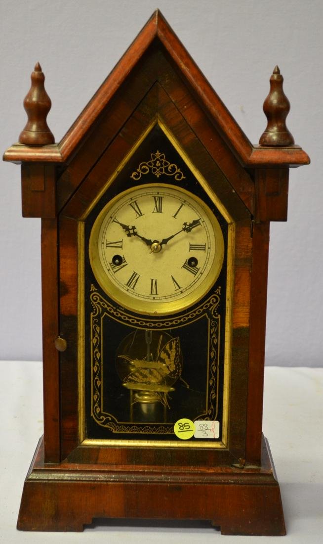 Antique New Haven "Dolphin" Mantle Clock