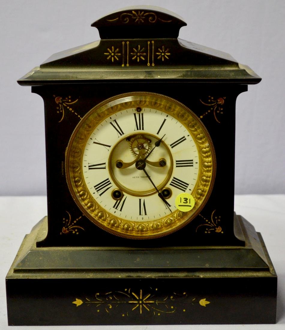Seth Thomas Iron Mantle Clock