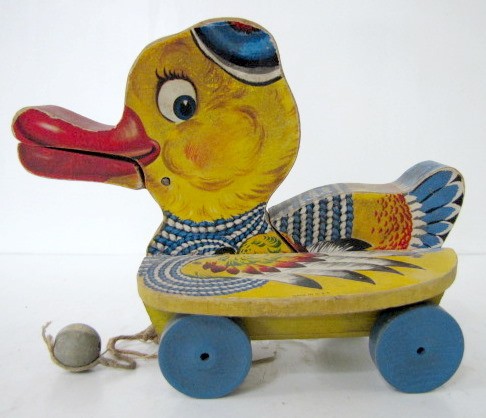 198A: Fisher Price Gabby Duck Pull Toy