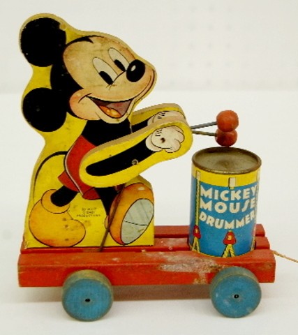 7: Fisher Price Mickey Mouse Drummer Pull Toy