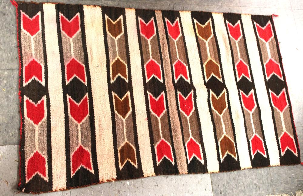 Old Indian Rug, Navaho Rug, 29 x 48, Nice Conditio