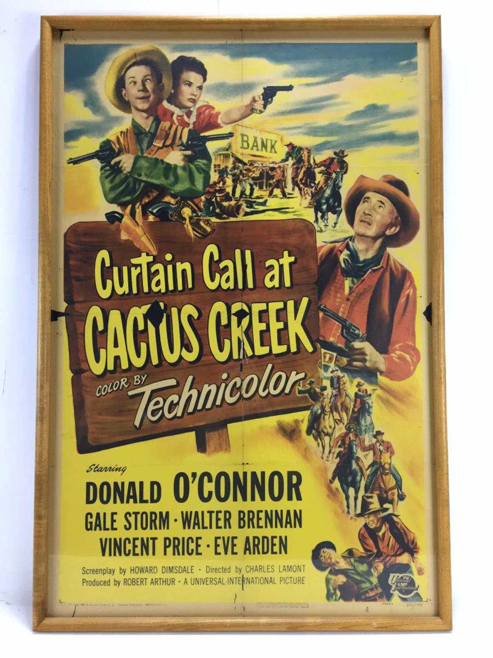 1950 Curtain Call At Cactus Greek Movie Poster