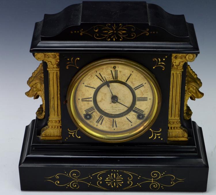 Ansonia Mantel Cast Iron Mantel Clock