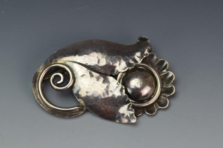 Georg Jensen Sterling Silver Brooch