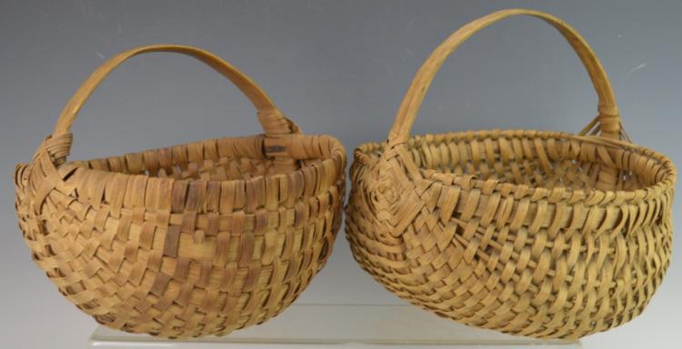 Vintage Woven Gathering Baskets
