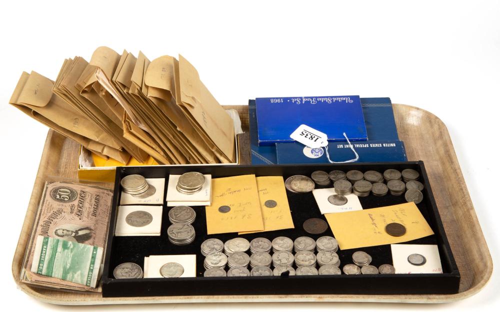 UNITED STATES COINS AND OTHER CURRENCY, UNCOUNTED LOT