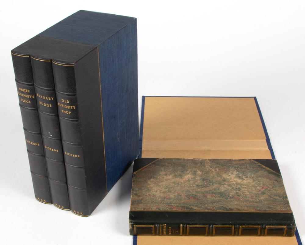 CHARLES DICKENS FIRST BOOK EDITION THREE-VOLUME SET