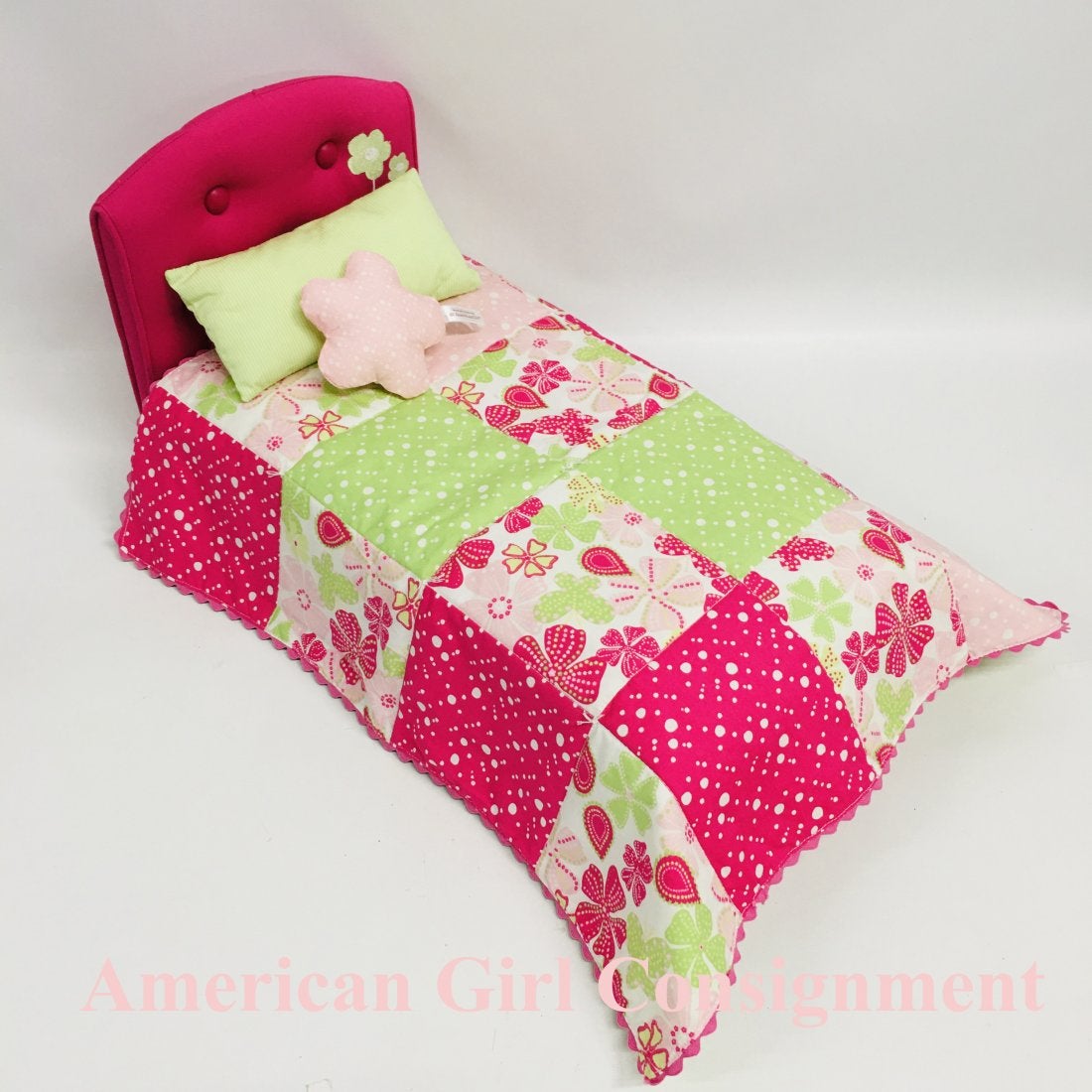 American Girl Doll Bloom Bed and Bedding