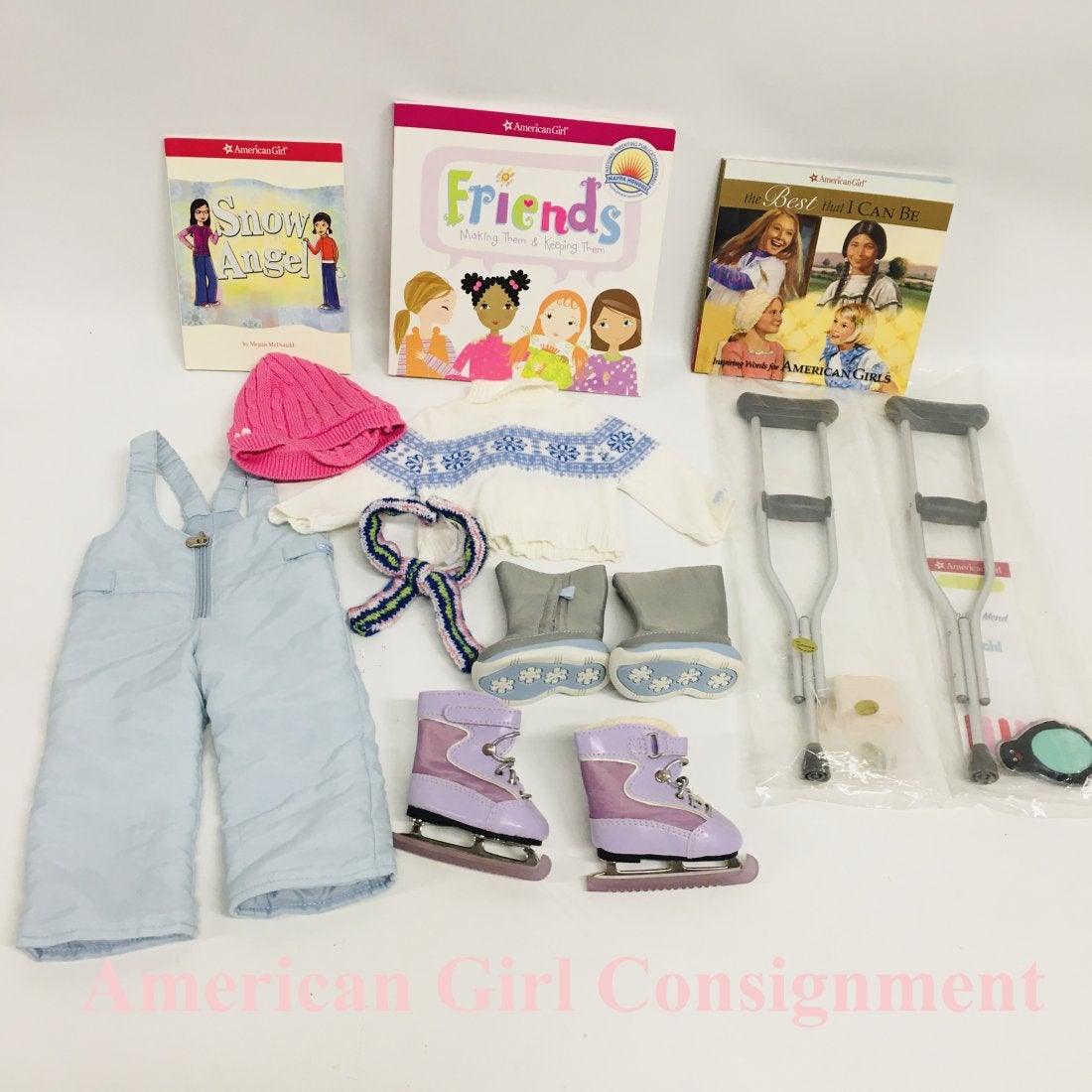 American Girl Doll Chrissa Snow Outfit and Books