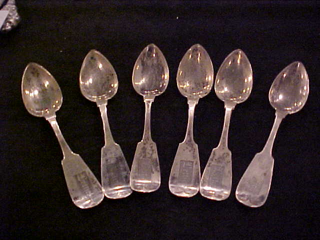 Set of 6 Hallmarked Silver Spoons
