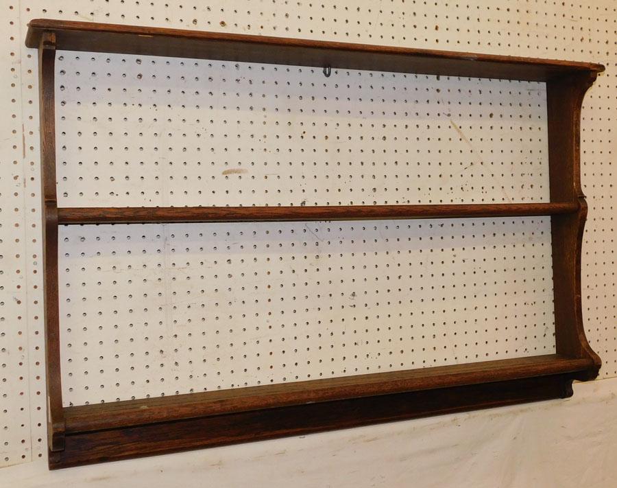 Antique Oak Hanging Shelf