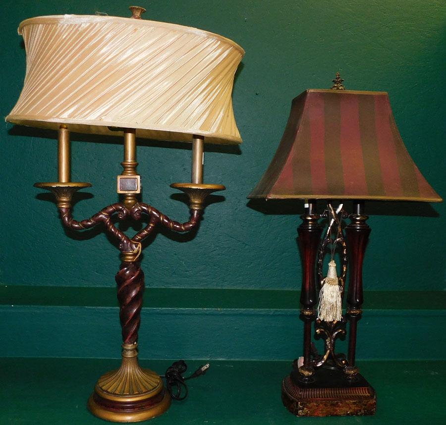 Two Modern Decorator Lamps