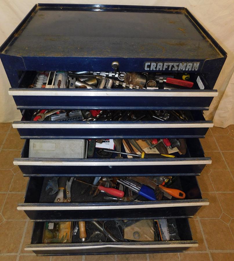 Craftsman 5 Drawer Tool Box W/ Contents