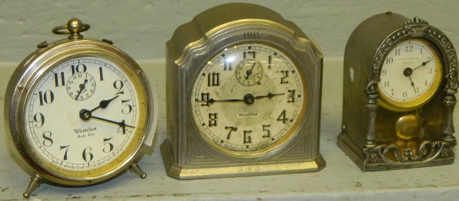 Baby Ben, Westclox Alarm, pendulum clock.