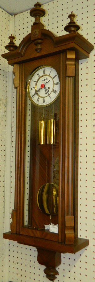 Viennese two weight driven regulator clock.