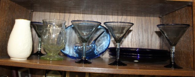 Art Glass, Collectibles, Lenox Vase, Martini Glass
