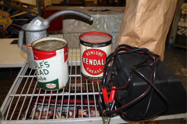 Misc Items; 10qt Oil Can, 2 Vintage Oil Cans