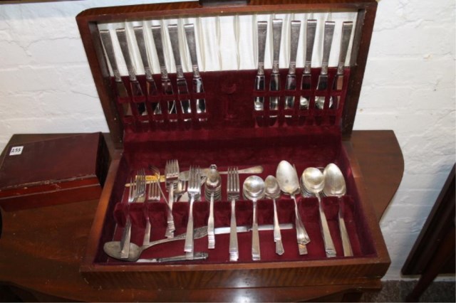 Large Set of Flatware "Community Plate"