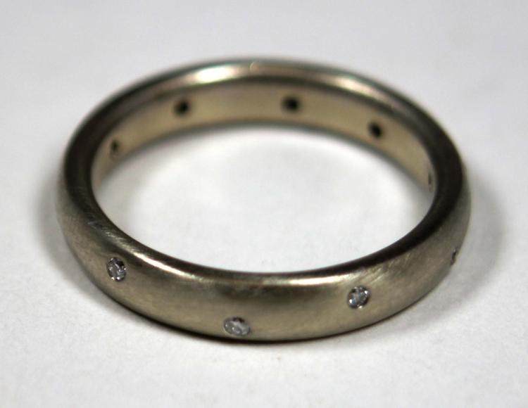 LADIES WHITE GOLD & DIAMOND ETERNITY BAND