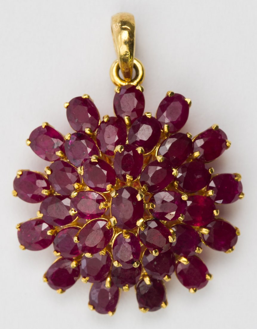 10k Gold and Ruby Pendant