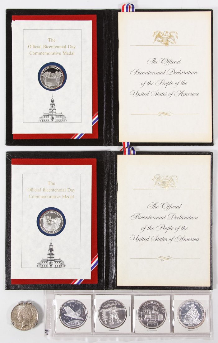 Assorted Silver Coins and Tokens