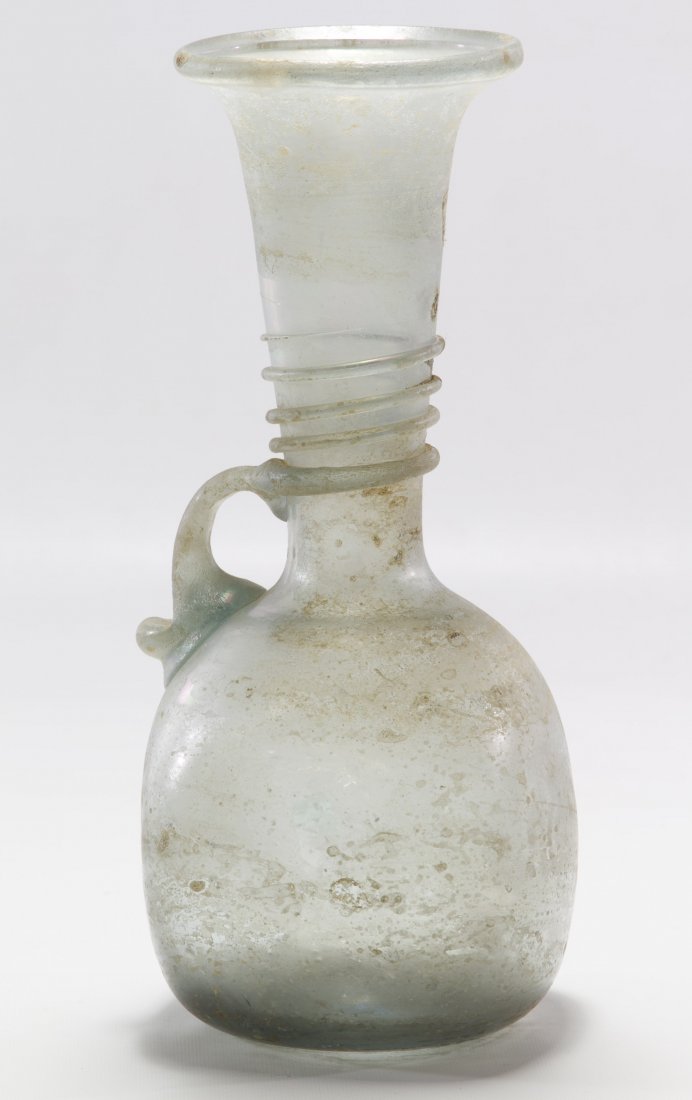 Ancient Roman Style Iridescent Glass Cruet