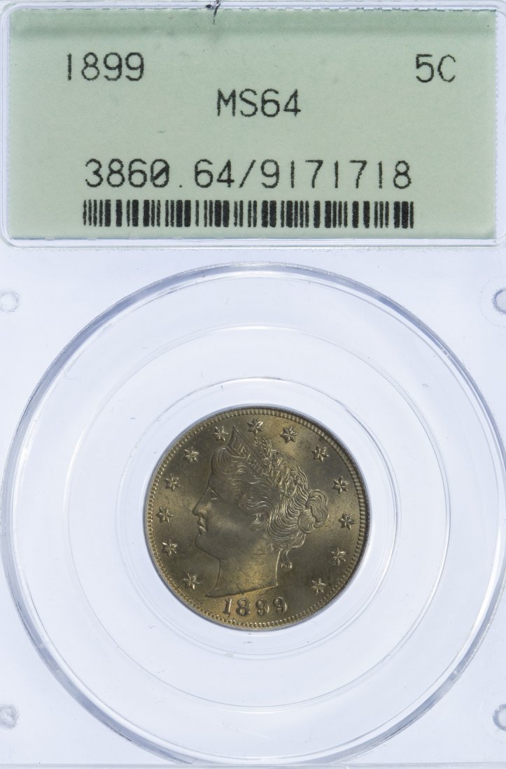 1899 5c MS-64 PCGS