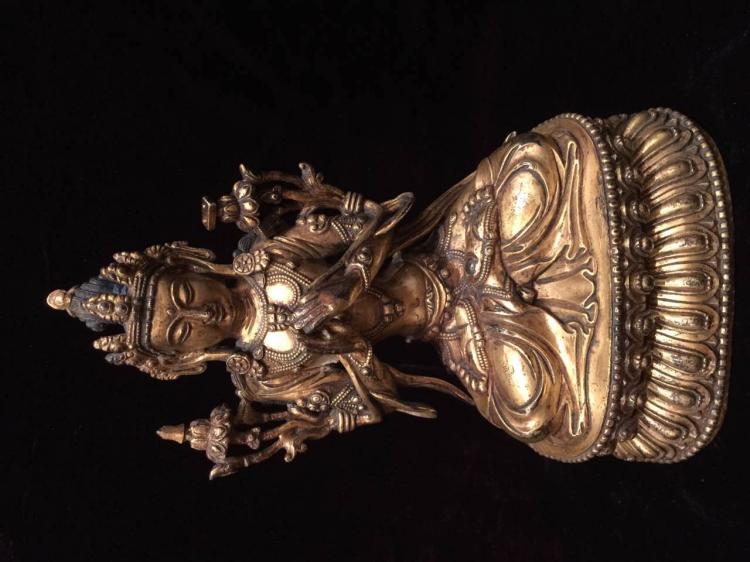 Antique Bronze Buddha Statue
