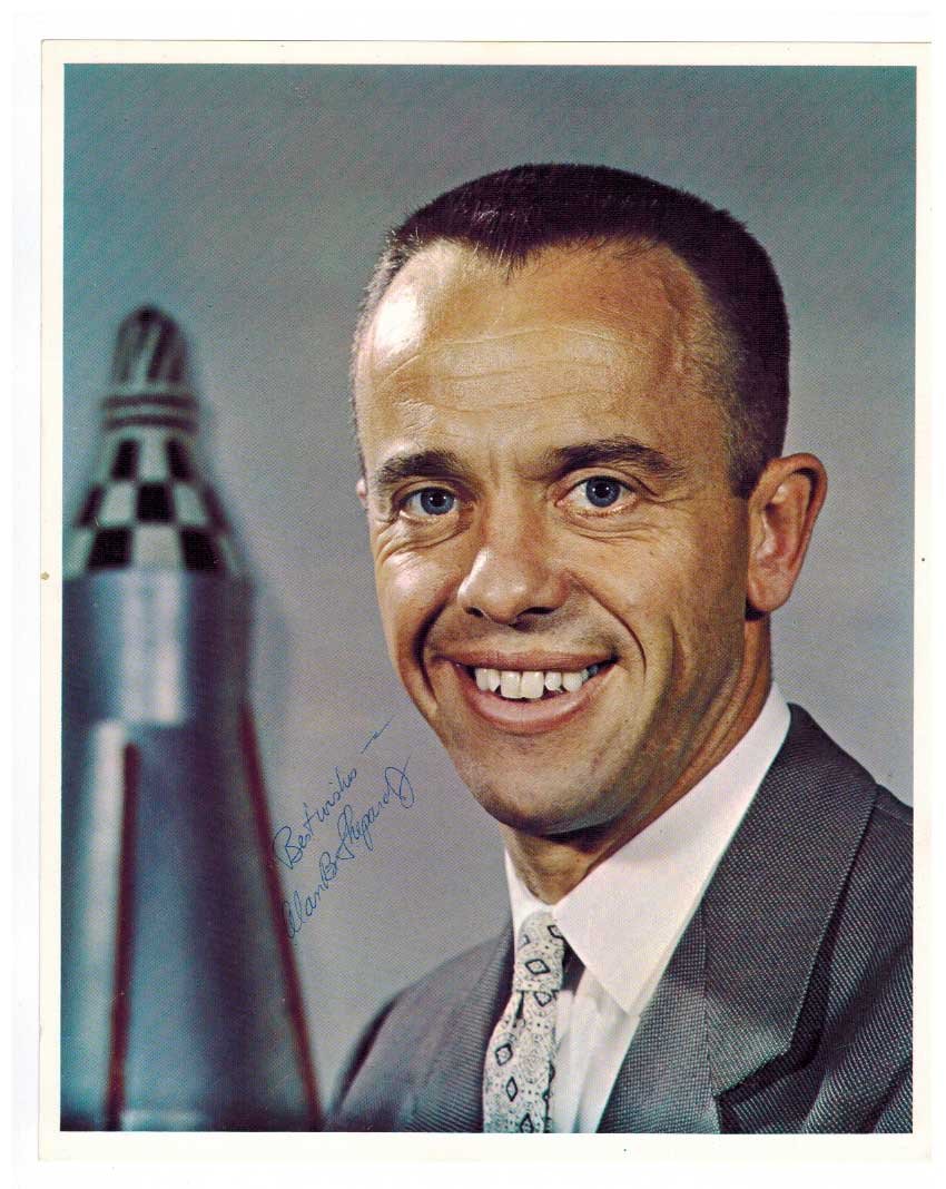Alan Shepard Authentic Signed Photograph. This