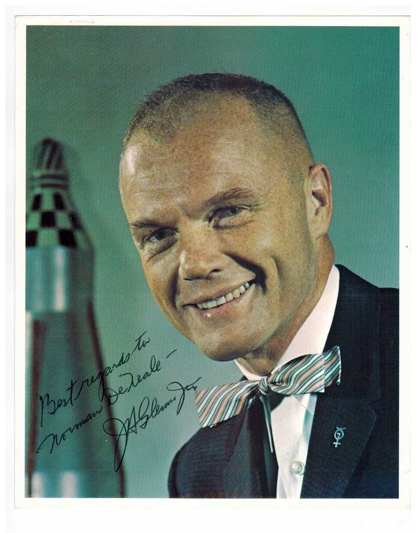 John Glenn Authentic Signed Photograph. This authentic