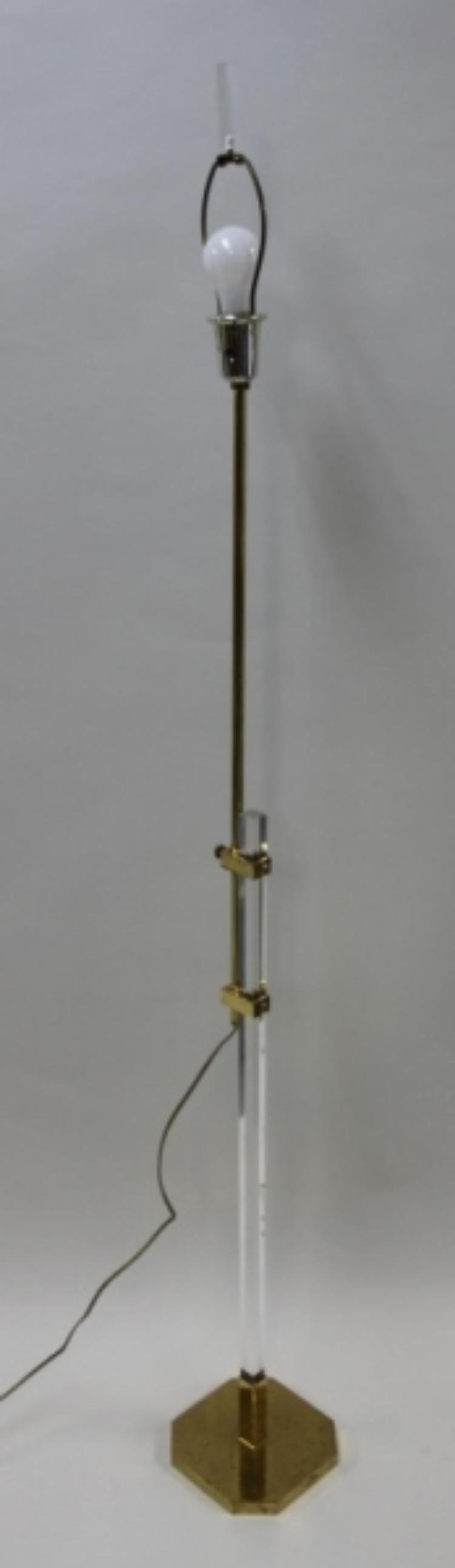 Charles Hollis Jones MCM Lucite Floor Lamp