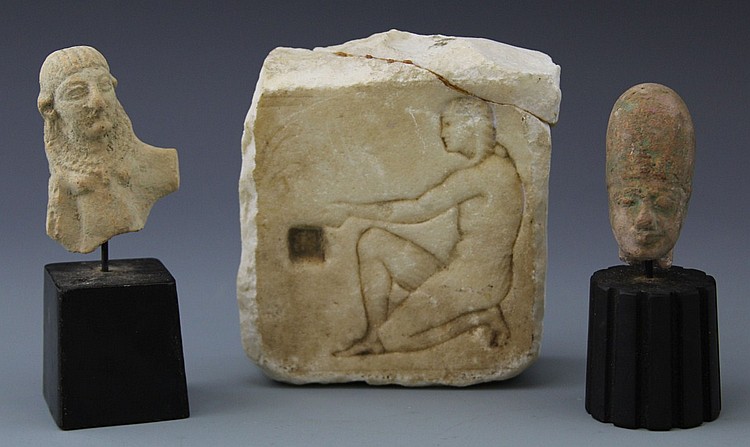 (3) ANCIENT EGYPTIAN AND GRECO ROMAN ARTIFACTS