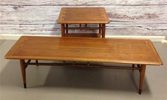LANE MID CENTURY "ACCLAIM" COFFEE TABLE AND END TABLE, COFFEE TABLE 55" x 19" x 14"