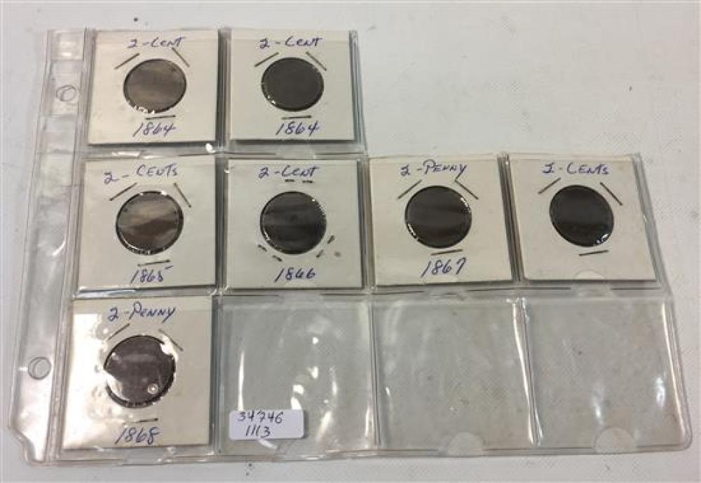 UNITED STATES 2-CENT COIN LOT