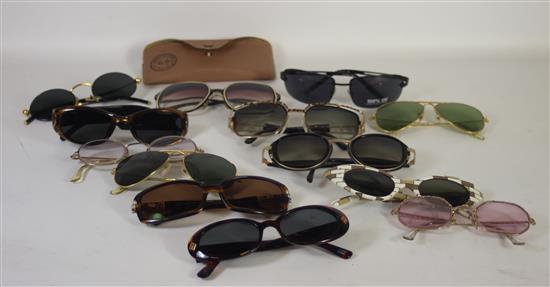 BOX LOT ASSORTED SUNGLASSES