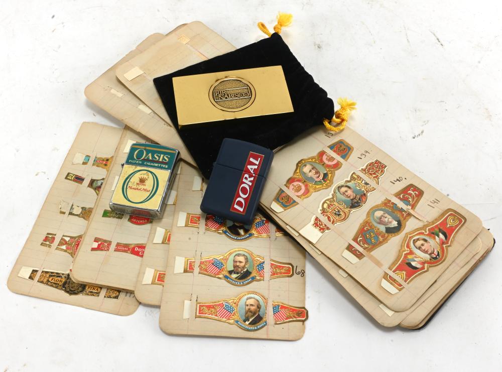 Vintage Cigar Bands Lighters RJR Tobacco Group Lot