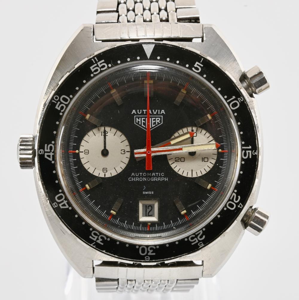 Vintage Heuer Autavia Automatic Chronograph Men's Wrist Watch