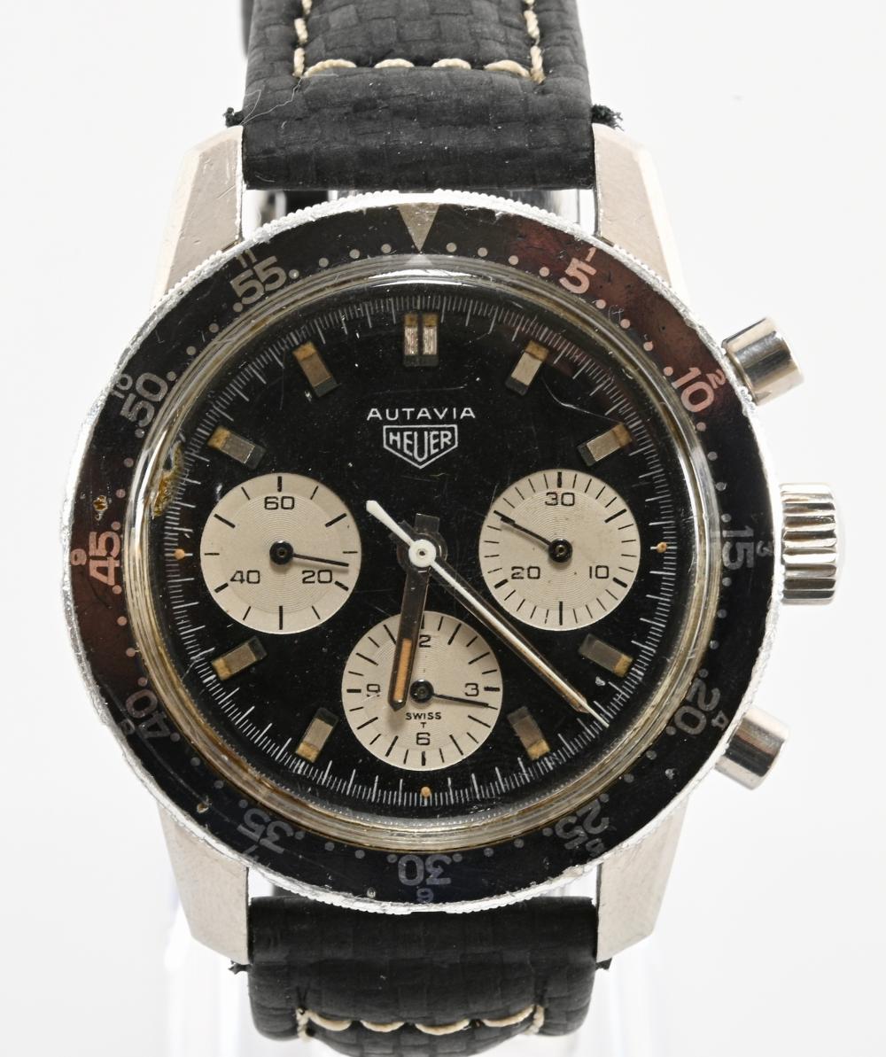 Vintage Heuer Autavia Automatic Chronograph Men's Wrist Watch