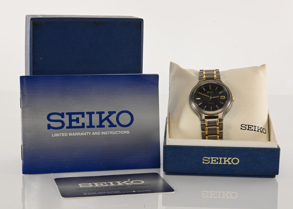 Vintage Seiko Titanium SGE633 Men's Wrist Watch