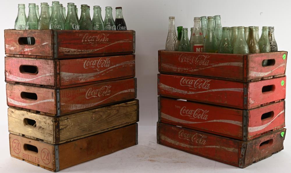 Vintage Coca Cola Wooden Bottle Crates