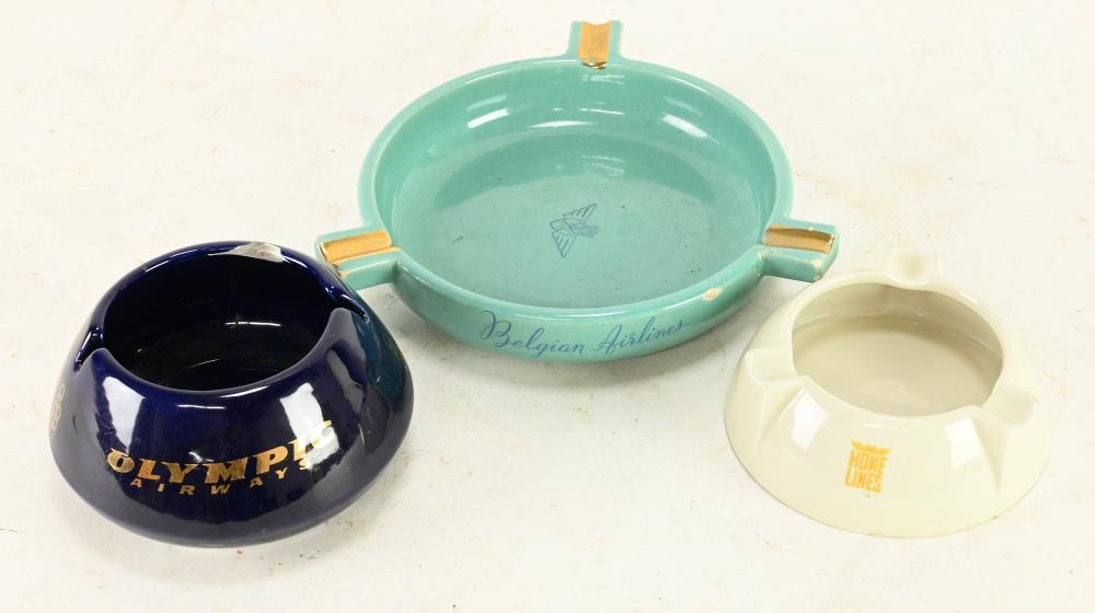 Vintage Advertising Airline Ashtray Collectio
