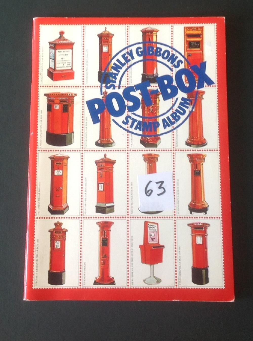 World stamp collection in Stanley Gibbons post-box stamp album. Approx 200 stamps. Good Condition.