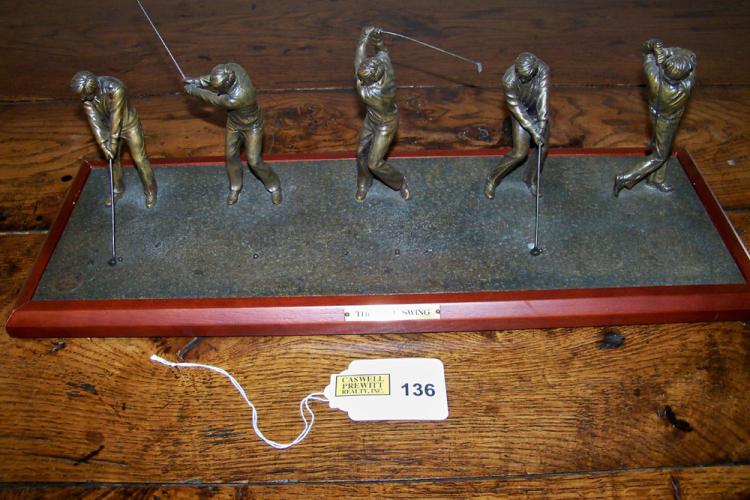 Bronze Sculpture titled "The Full Swing"