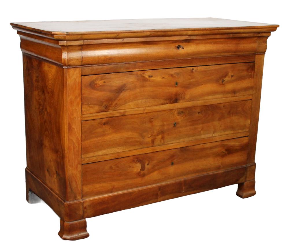 French Louis Philippe commode in walnut
