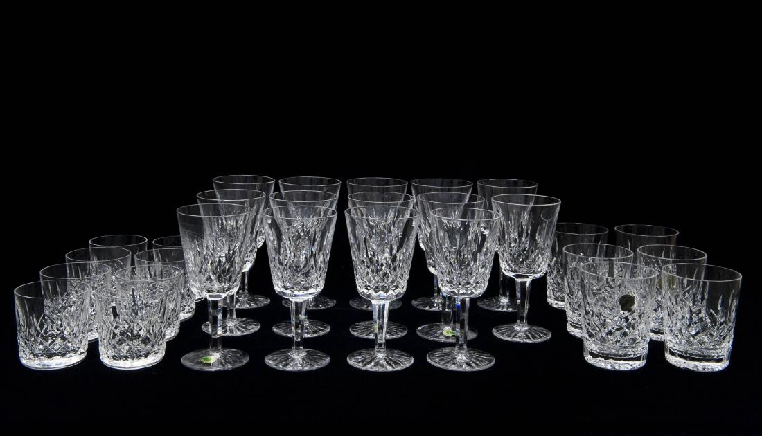 Waterford Crystal Glassware, Lismore, 28 pieces.