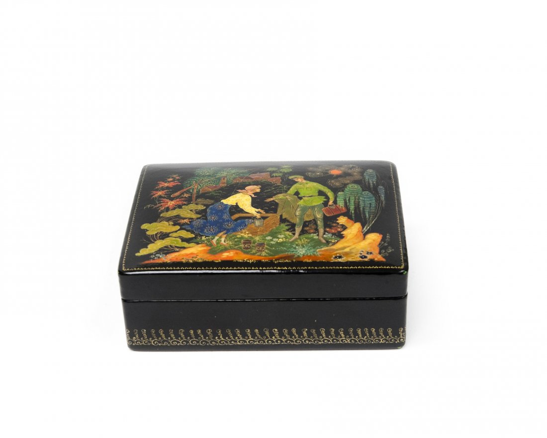 Sivyakova Palekh Russian Lacquer Box.