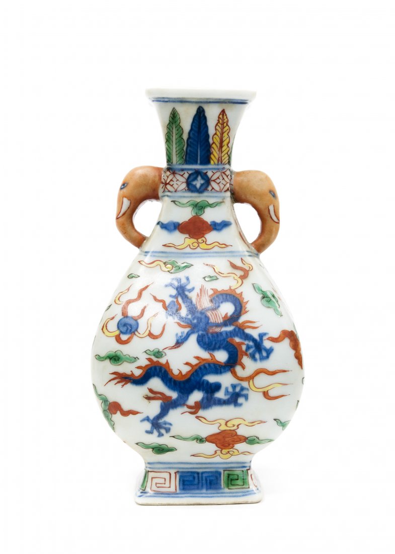 Chinese Polychrome Vase.