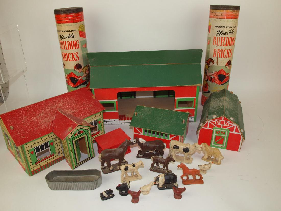 Auburn Rubber Co lot of barns, buildings, building