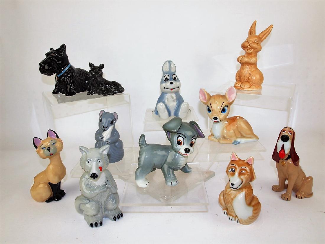 Wade porcelain lot of 11 animal figures