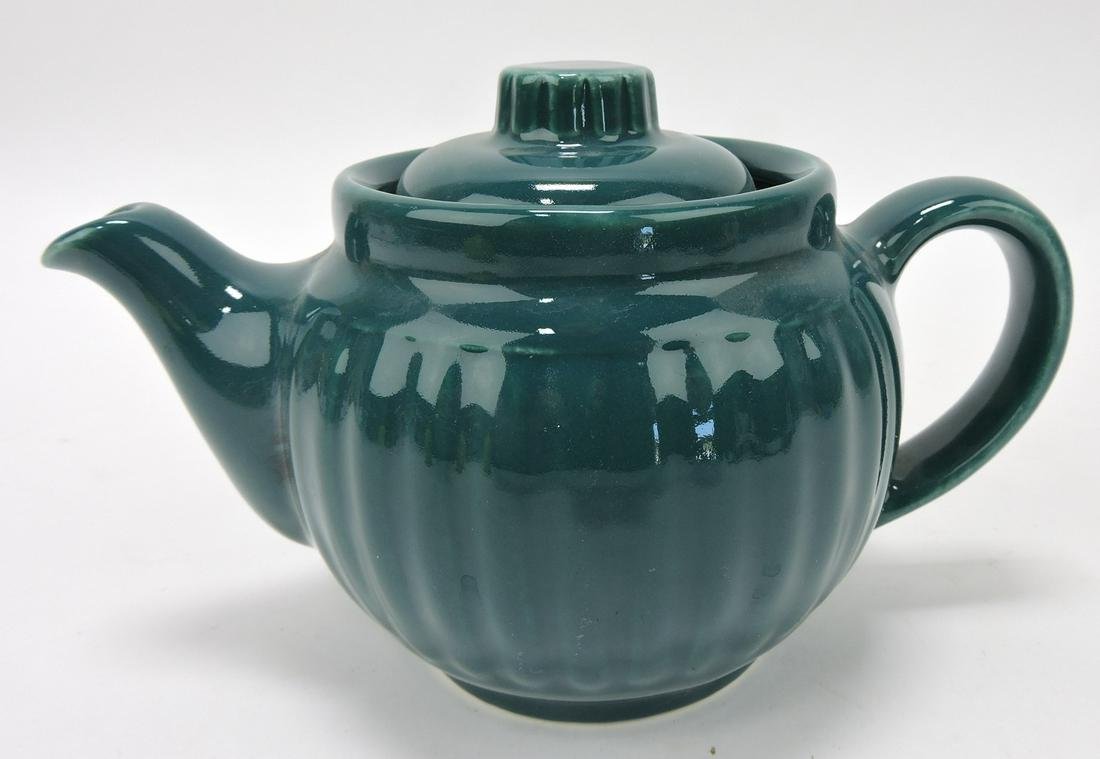 Hall China Everson ribbed teapot, sample,